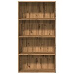 vidaXL Bibliothèque chêne artisanal 80x30x152 cm bois d'ingénierie