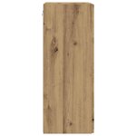 vidaXL Meuble TV mural 2 Pièces Chêne artisan 30 x 31 x 80 cm