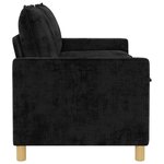 vidaXL Canapé Noir 156 x 81 x 87 5 cm Polyester