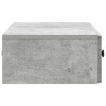 vidaXL Table d'appoint murale Gris béton 87 5 x 34 5 x 17 cm
