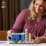 Lego 21057 architecture singapour  loisirs créatifs pour adultes  collection skyline  décoration pour la maison