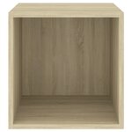 vidaXL Armoires murales 2 Pièces Chêne Sonoma 37x37x37 cm Bois ingénierie