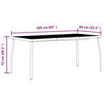 vidaXL Ensemble de meubles d'extérieur 7 Pièces Anthracite Fer et Acier