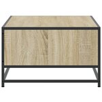 vidaXL Table basse chêne sonoma 100x57x35cm bois d'ingénierie et métal