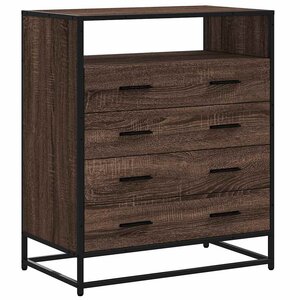 vidaXL Commode chêne marron 70x41x83 5 cm bois d'ingénierie