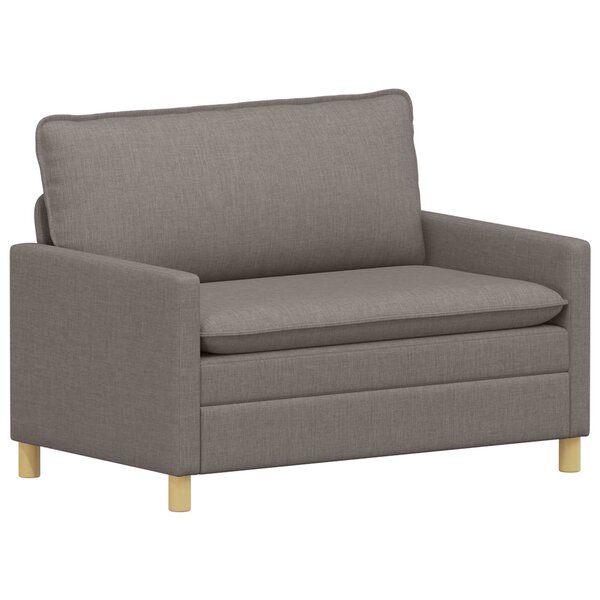 vidaXL Canapé Taupe 126 x 81 x 87 5 cm Tissu