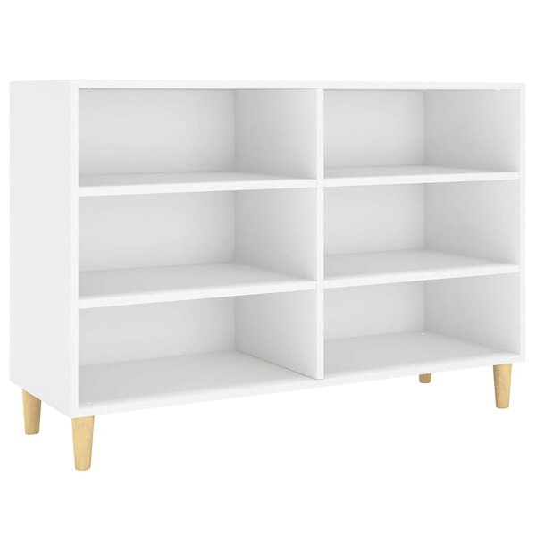 vidaXL Buffet blanc 103 5x35x70 cm bois d'ingénierie
