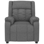 vidaXL Fauteuil de massage inclinable Gris foncé Tissu