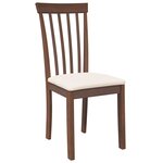 vidaXL Chaises à manger coussins 2 Pièces marron bois massif caoutchouc