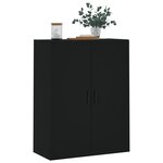 vidaXL Armoire murale noir 69 5x34x90 cm