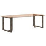 vidaXL Pieds de table à manger en T  2 pièces  noir  80 x 35 x (72-73) cm  acier