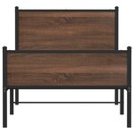 vidaXL Cadre de lit métal avec tête de lit et pied de lit 90x200 cm