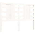 vidaXL Cadre de lit sans matelas blanc 120x200 cm bois de pin massif