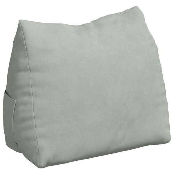 vidaXL Coussin de Dos Gris clair 45 x 20 x 35 cm
