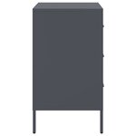 vidaXL Tables de chevet 2 Pièces anthracite 36x39x68 cm