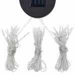 vidaXL Tonnelle avec guirlande lumineuse à LED 3x3 m Taupe
