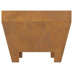 Braise de feu vidaXL Carré 50x50x30 cm en acier anti-intempéries