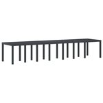 vidaXL Ensemble de salle à manger pour jardin 17 Pièces Anthracite