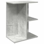 vidaXL Table de chevet gris béton 46 5x29x61 cm bois d'ingénierie