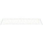 vidaXL Serre avec cadre en acier blanc 48 m² 12x4x2 m