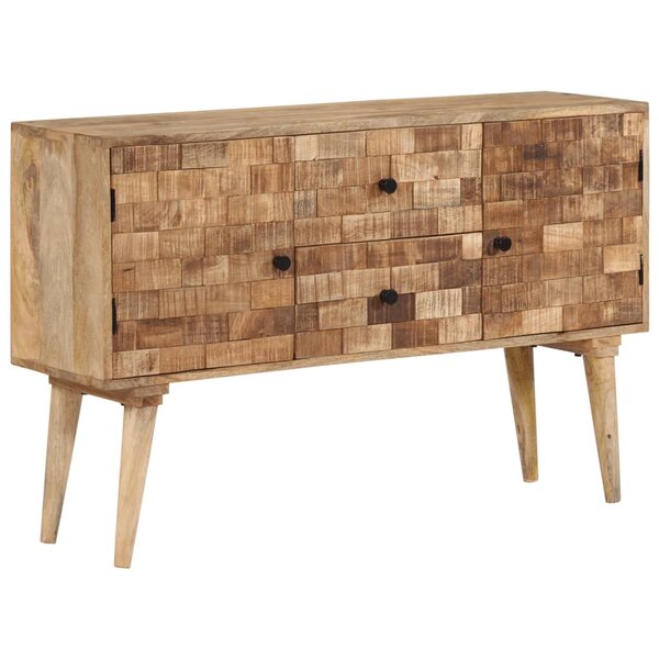 vidaXL Buffet 110x30x70 cm bois massif de manguier