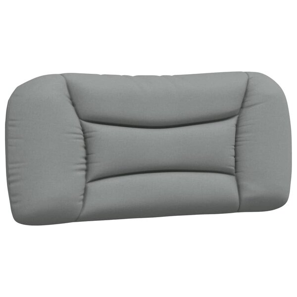 vidaXL Coussin de tête de lit Hvar gris clair 80 cm tissu