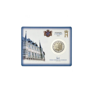 2 euros commémorative Luxembourg 2023 - Chambres des députés  coincard BU.