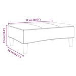 vidaXL Repose-pied vert foncé 77x55x31 cm velours