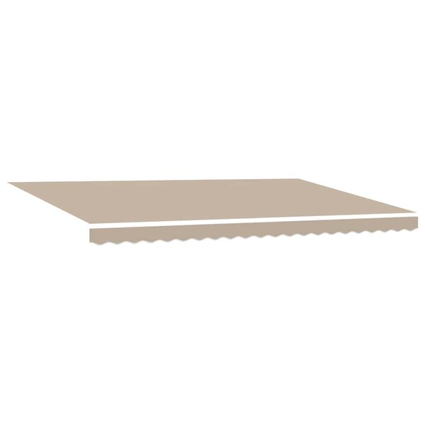 vidaXL Auvent Rétractable Beige 500 × 350 cm tissu