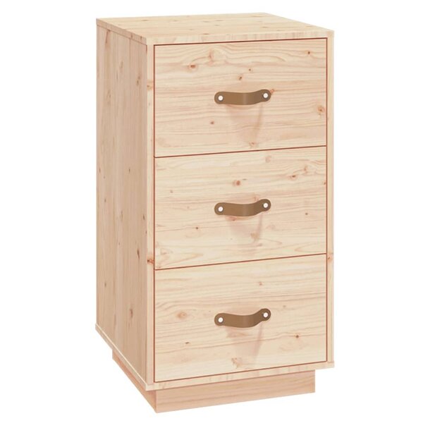 vidaXL Table de chevet 40x40x75 cm Bois de pin solide