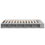 vidaXL Cadre de lit sonoma gris 120x200 cm bois d'ingénierie