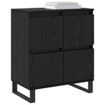 vidaXL Buffet Chêne noir 60 x 35 x 70 cm