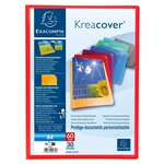 Protège document personnalisable PP Kreacover 60 vues assortis EXACOMPTA