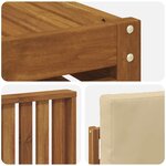 vidaXL Ensemble de canapés d'extérieur 6 pc Naturel et Beige