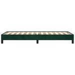 vidaXL Cadre de lit sans matelas vert foncé 90x190 cm velours