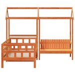 vidaXL Ensemble de lit de jour avec toit sans matelas 80x200 cm