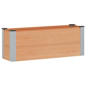 vidaXL Jardinière surélevée Marron 100 x 30 x 36 cm WPC et Aluminium