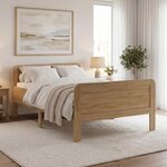 Lit Confort 140x200 cm Naturel sans Sommier