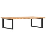 vidaXL Étagère de vasque murale acier et bois de chêne massif