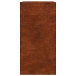 VidaXL Étagère à bois 60x40x80 cm acier résistant aux intempéries