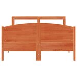 vidaXL Cadre de lit sans matelas cire marron 140x200cm bois pin massif