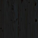 vidaXL Repose-pied de jardin 70x70x30 cm noir bois de pin solide