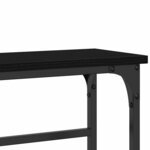 vidaXL Table Console avec étagère Chêne noir 75 x 19 5 x 75 cm
