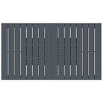 vidaXL Ensemble de salle à manger pour jardin 9 Pièces Anthracite Acier