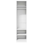 vidaXL Garde-robe Blanc 50x50x200 cm Bois d'ingénierie
