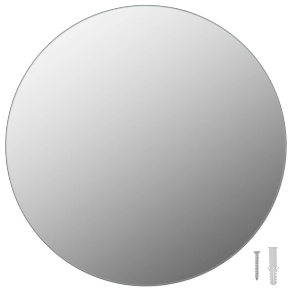 vidaXL Miroir mural 40 cm Rond Verre