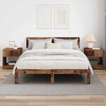 vidaXL Table d'appoint 2 Pièces Bois ancien 40 5 x 40 x 45 cm