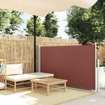 vidaXL Auvent latéral rétractable 120 x 300 cm Marron