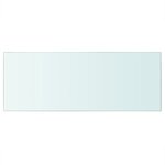 vidaXL Panneaux d'étagère 2 Pièces Verre Transparent 60x25 cm