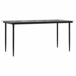 vidaXL Ensemble à manger jardin coussins 5Pièces marron poly rotin verre